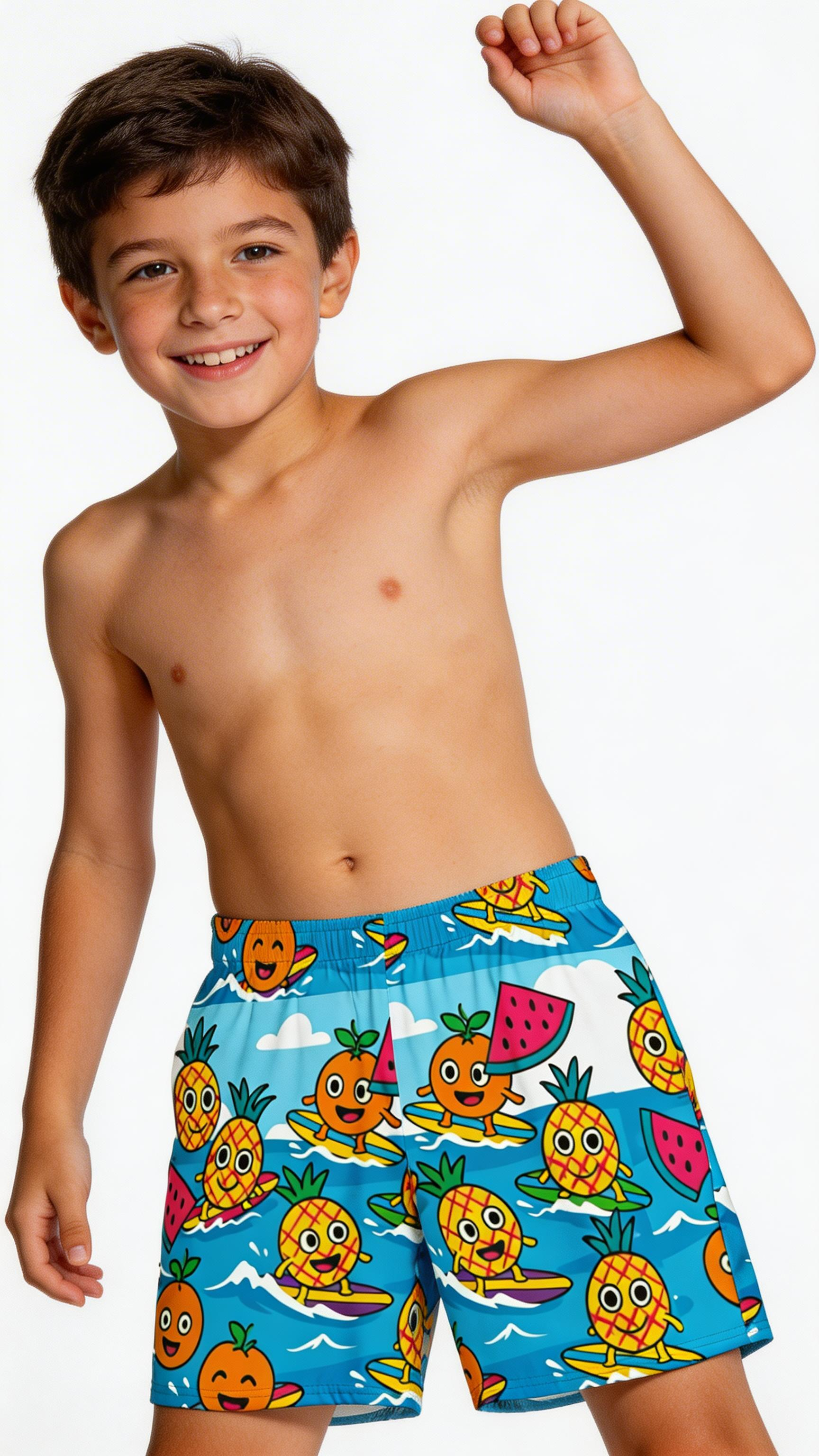 Happy Fruits Swim Trunks
